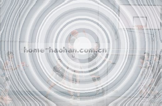 篮球比分数字跳动 球员挥汗如雨